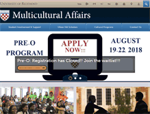 Tablet Screenshot of multicultural.richmond.edu