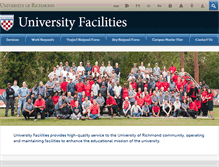 Tablet Screenshot of facilities.richmond.edu