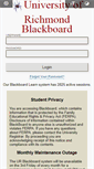 Mobile Screenshot of blackboard.richmond.edu