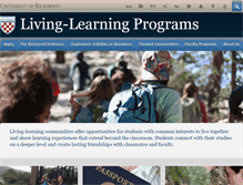 Tablet Screenshot of livinglearning.richmond.edu