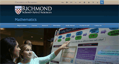 Desktop Screenshot of math.richmond.edu