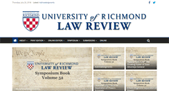 Desktop Screenshot of lawreview.richmond.edu