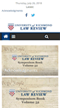 Mobile Screenshot of lawreview.richmond.edu