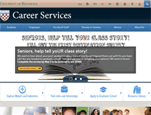 Tablet Screenshot of careerservices.richmond.edu