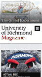 Mobile Screenshot of magazine.richmond.edu