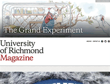 Tablet Screenshot of magazine.richmond.edu