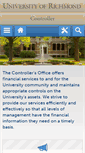 Mobile Screenshot of controller.richmond.edu