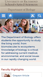 Mobile Screenshot of biology.richmond.edu