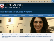 Tablet Screenshot of interdisciplinarystudies.richmond.edu