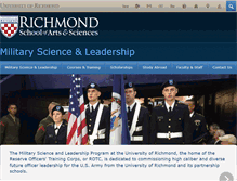 Tablet Screenshot of military.richmond.edu