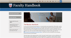 Desktop Screenshot of facultyhandbook.richmond.edu