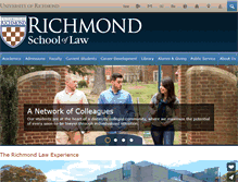 Tablet Screenshot of law.richmond.edu