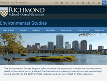 Tablet Screenshot of environmental.richmond.edu