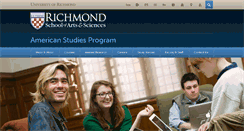 Desktop Screenshot of americanstudies.richmond.edu