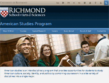 Tablet Screenshot of americanstudies.richmond.edu