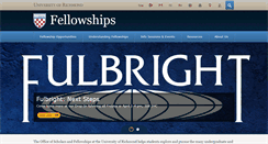 Desktop Screenshot of fellowships.richmond.edu