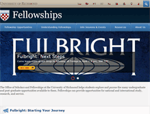 Tablet Screenshot of fellowships.richmond.edu