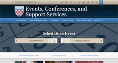 Desktop Screenshot of events.richmond.edu