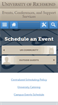 Mobile Screenshot of events.richmond.edu