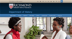 Desktop Screenshot of history.richmond.edu