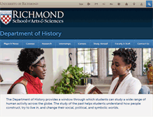 Tablet Screenshot of history.richmond.edu