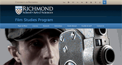 Desktop Screenshot of filmstudies.richmond.edu