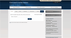 Desktop Screenshot of directory.richmond.edu