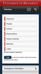 Mobile Screenshot of directory.richmond.edu