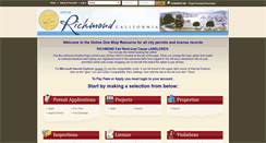 Desktop Screenshot of etrakit.ci.richmond.ca.us