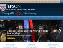 Tablet Screenshot of jepson.richmond.edu